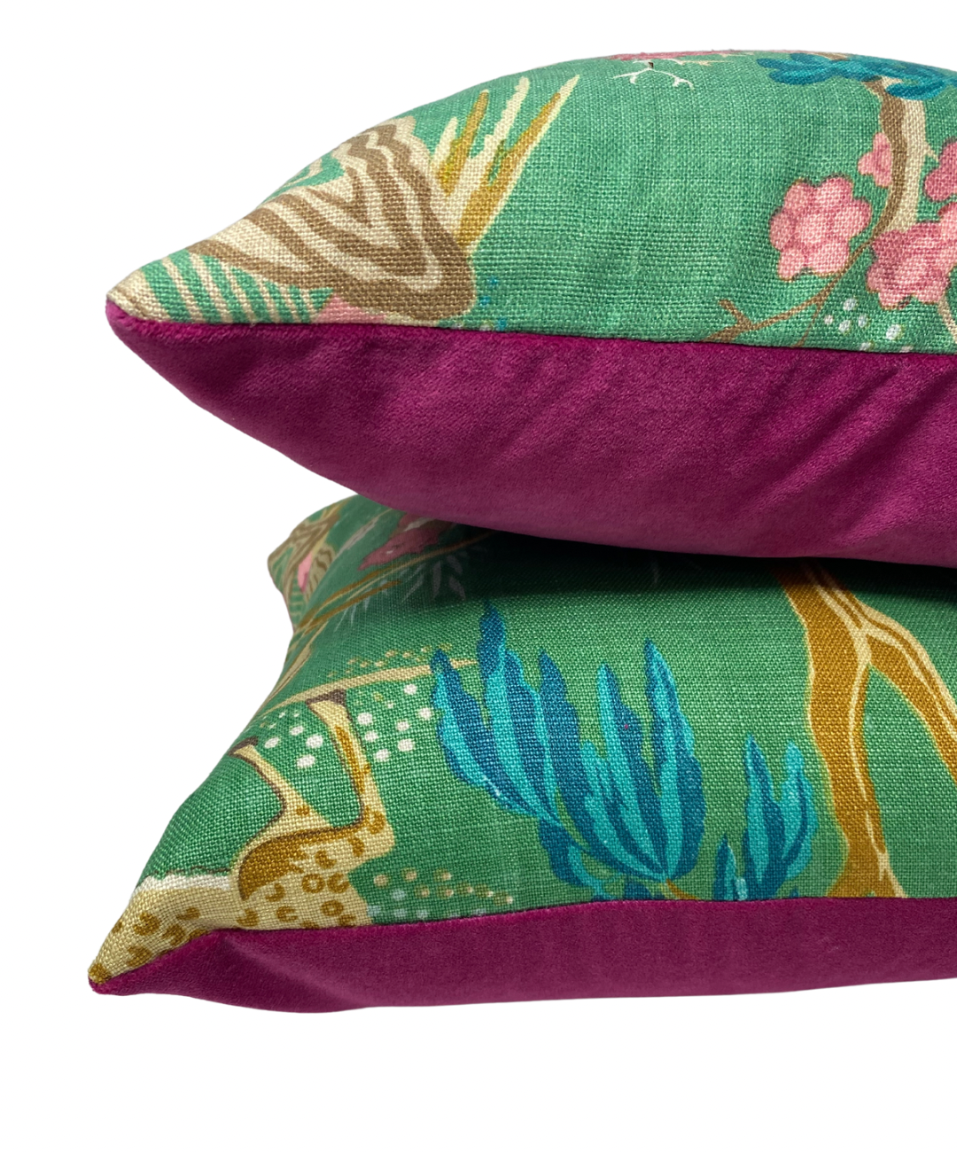 Chinoiserie Accent Pillow - Green