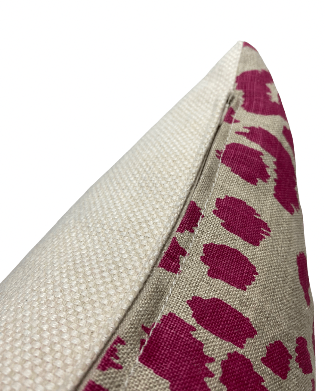 Leopard Accent Pillow - Fuchsia