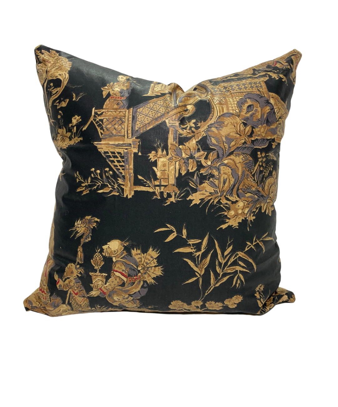 Chinois Accent PIllow - Charcoal