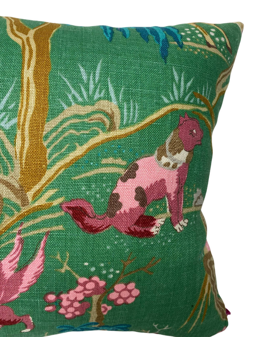 Chinoiserie Accent Pillow - Green