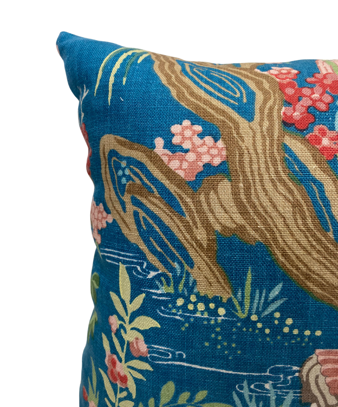 Chinoiserie Accent Pillow - Peacock