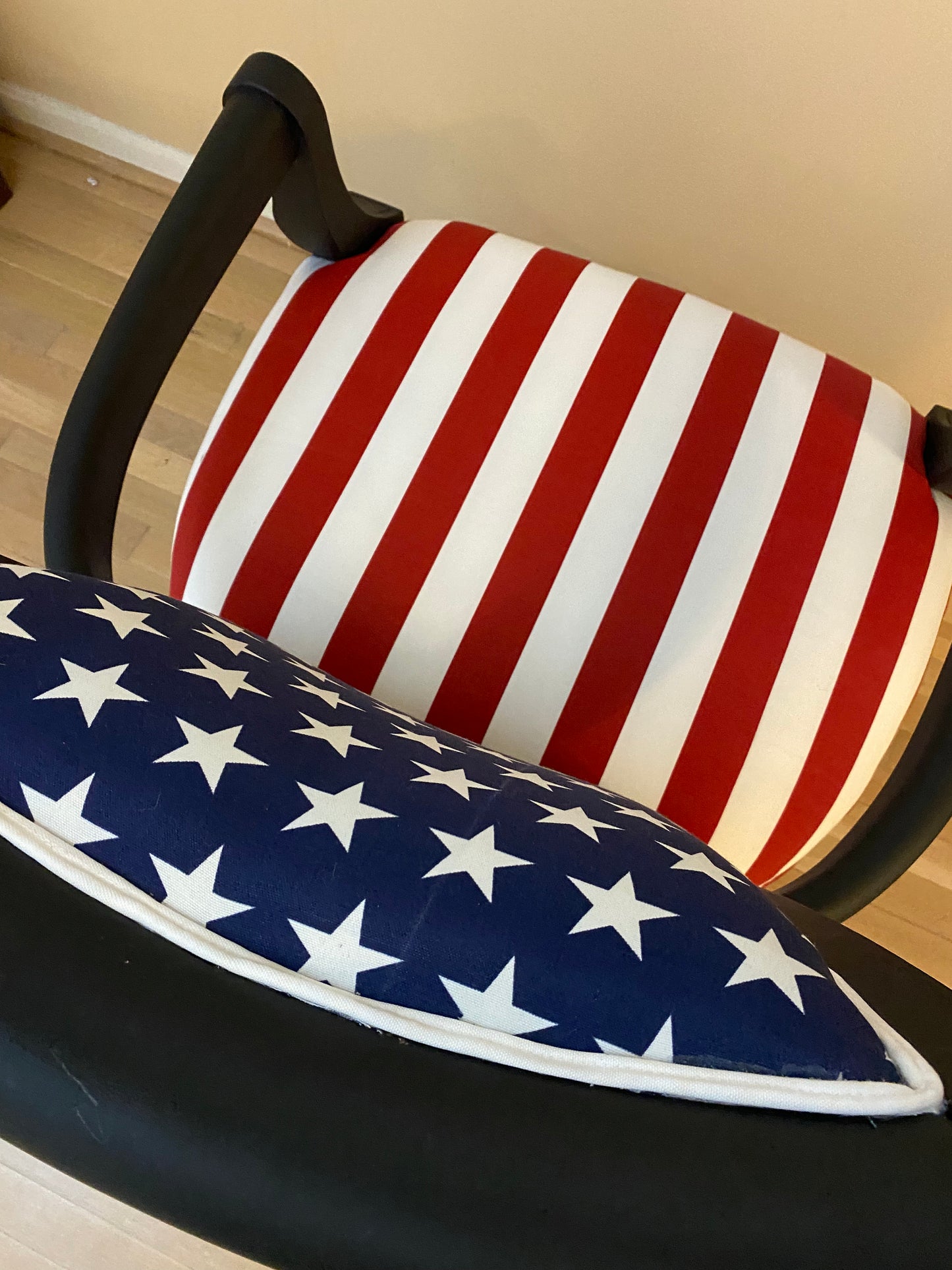 Armchair American Flag Upholstered