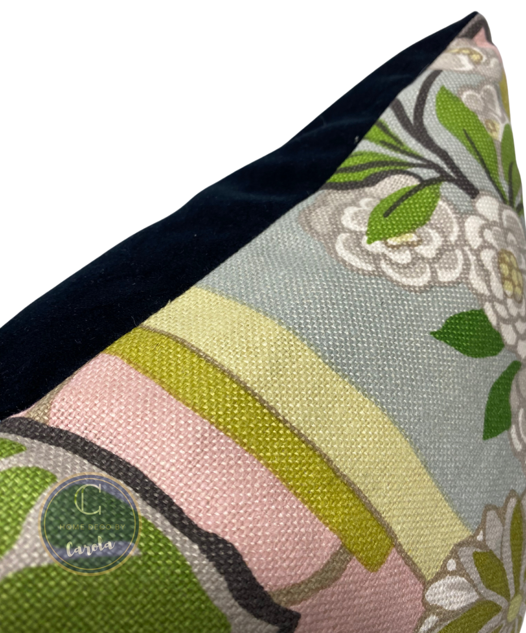 Chinoiserie Accent Pillow - Blush