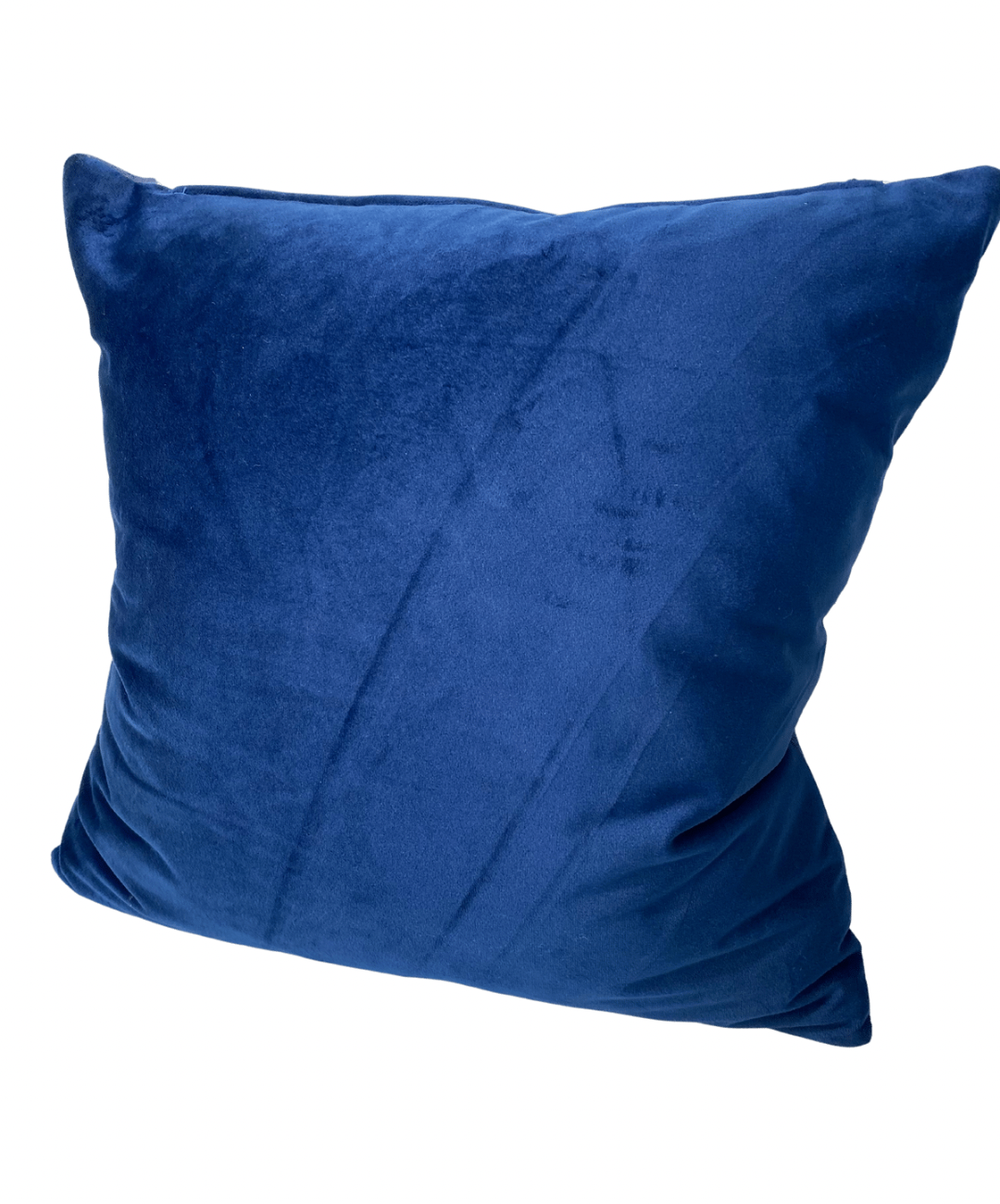 Indigo Flowers Accent Pillow