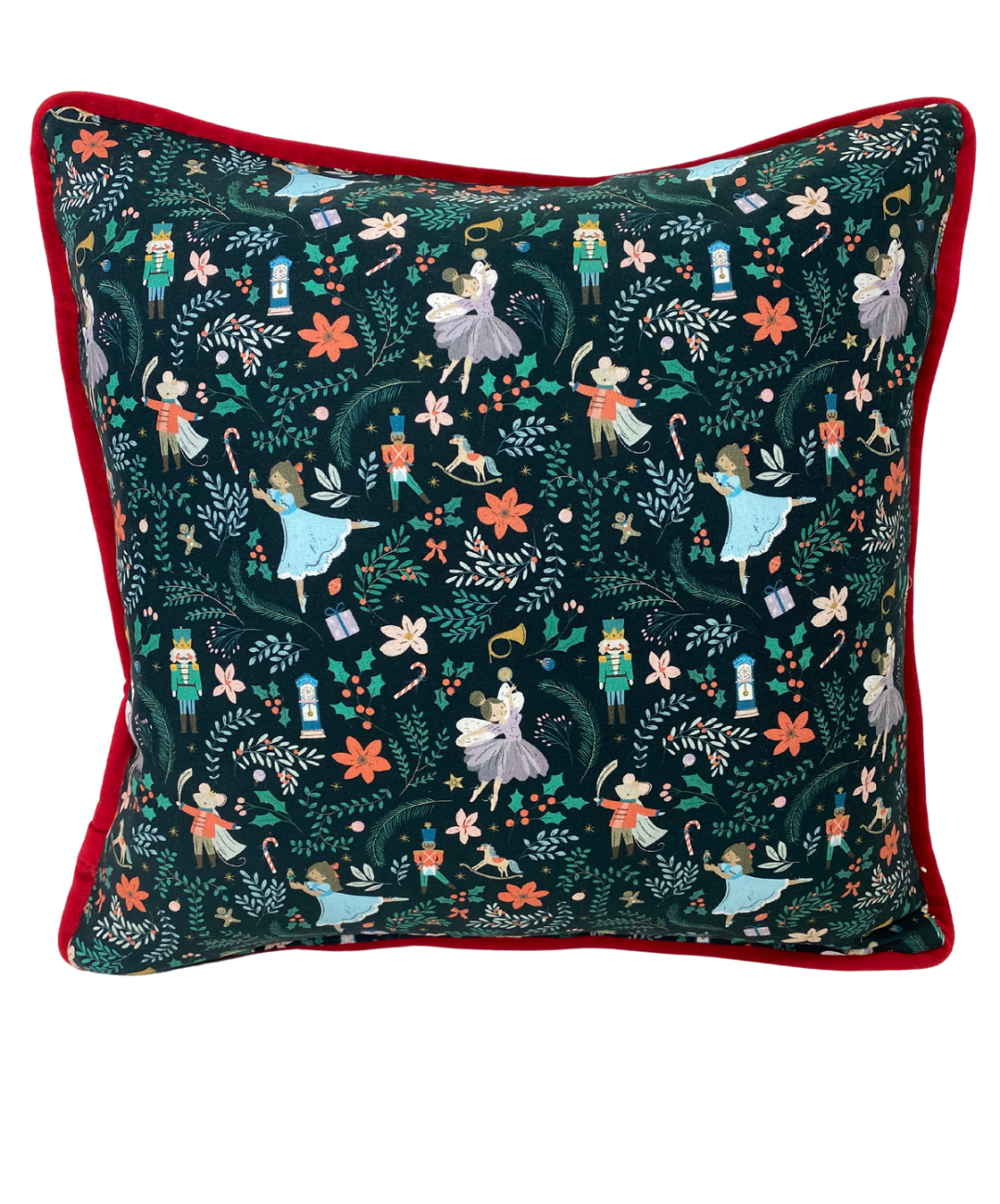 Nutcracker Christmas Pillow - Green