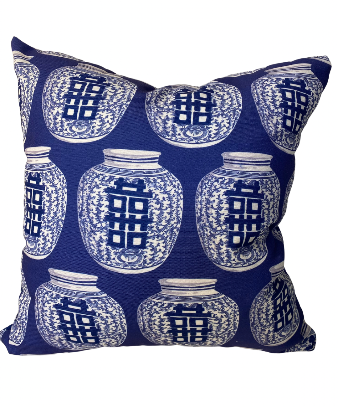 Ginger Jars Pillow - Blue