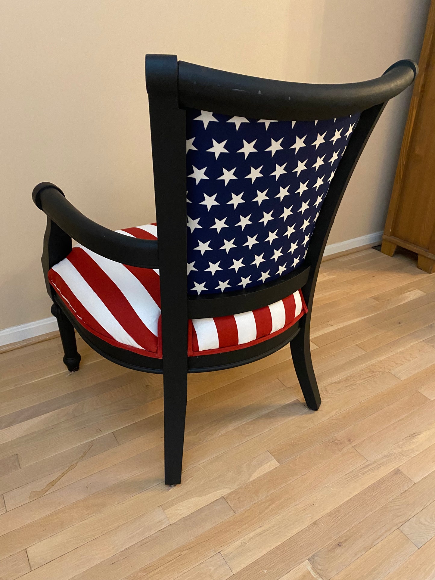 Armchair American Flag Upholstered