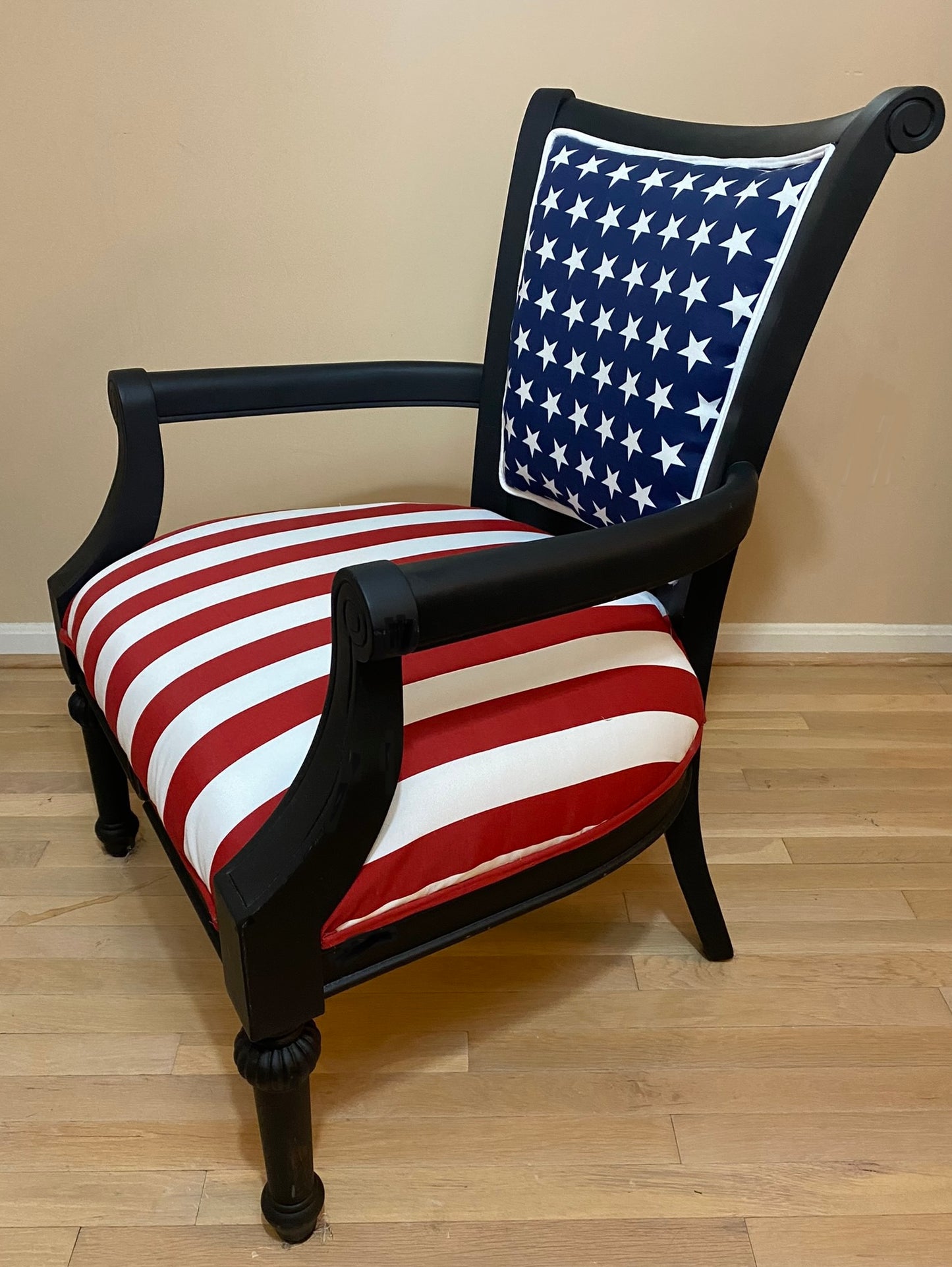 Armchair American Flag Upholstered