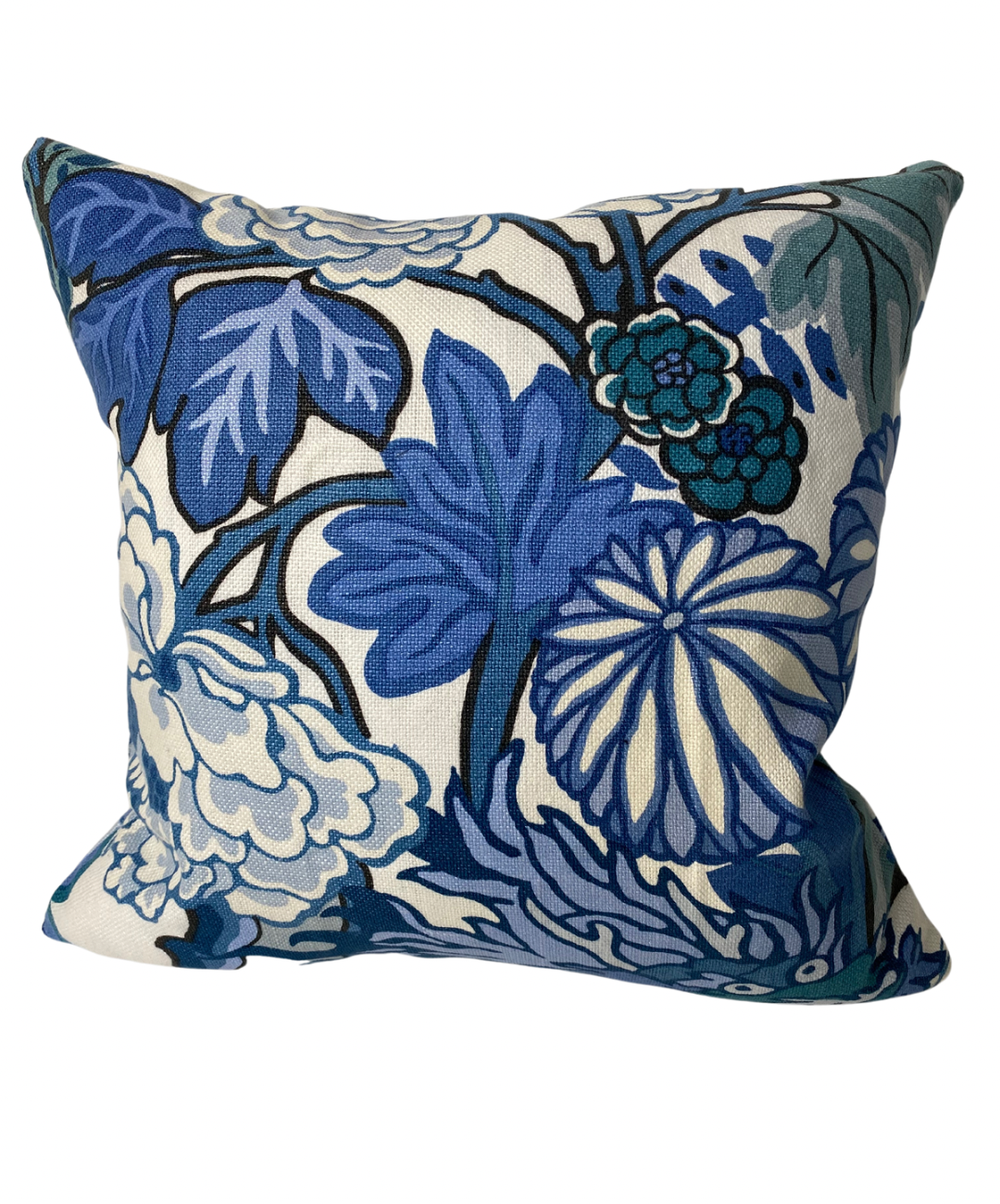 Chinoiserie Accent Pillow both sides - Blue