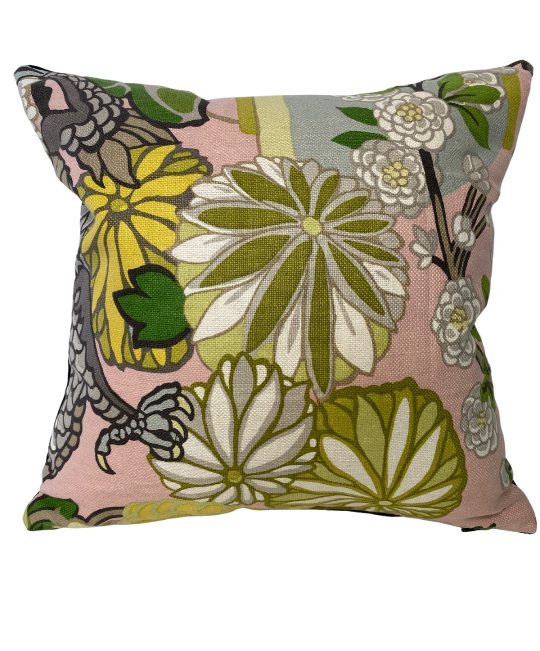 Chinoiserie Accent Pillow - Blush