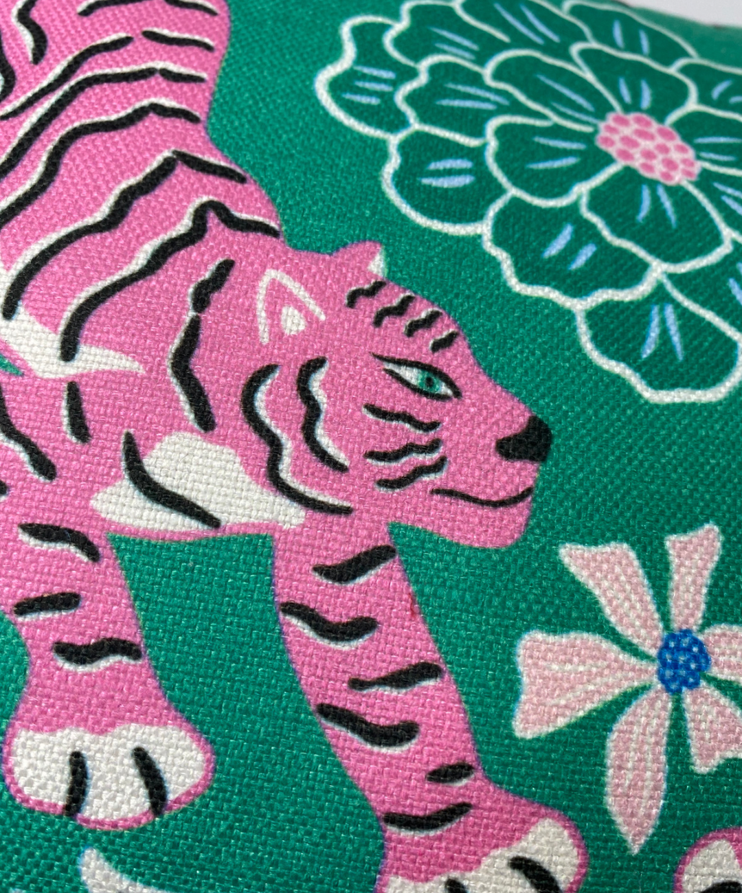 Pink Tiger Accent Pillow