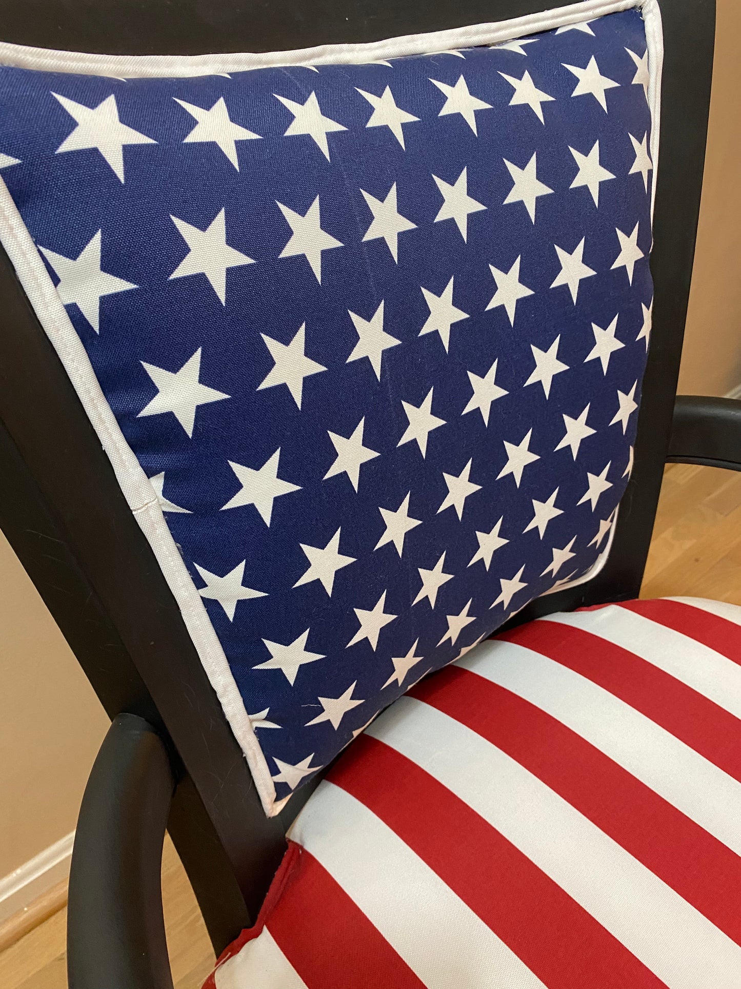 Armchair American Flag Upholstered