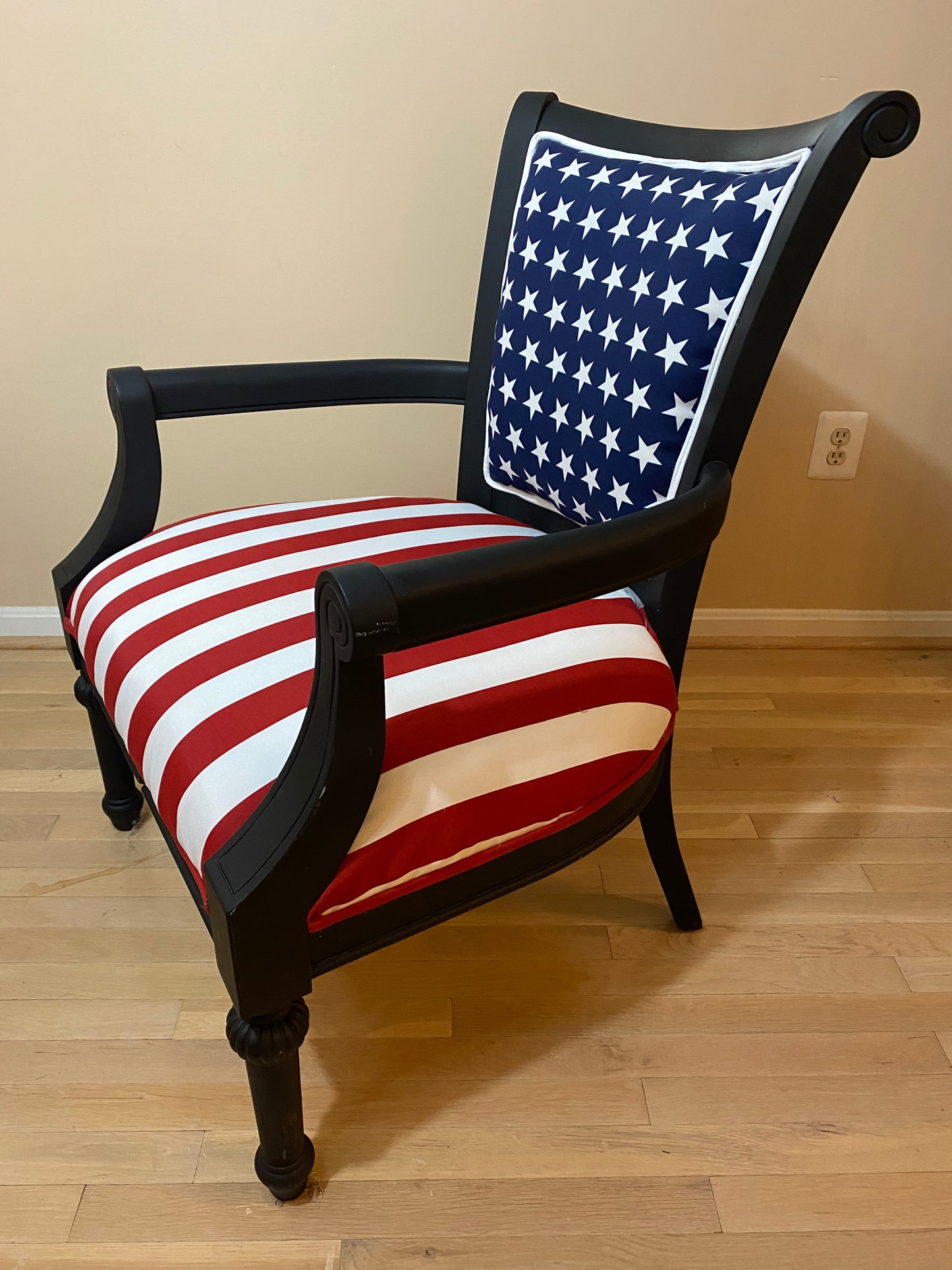 Armchair American Flag Upholstered