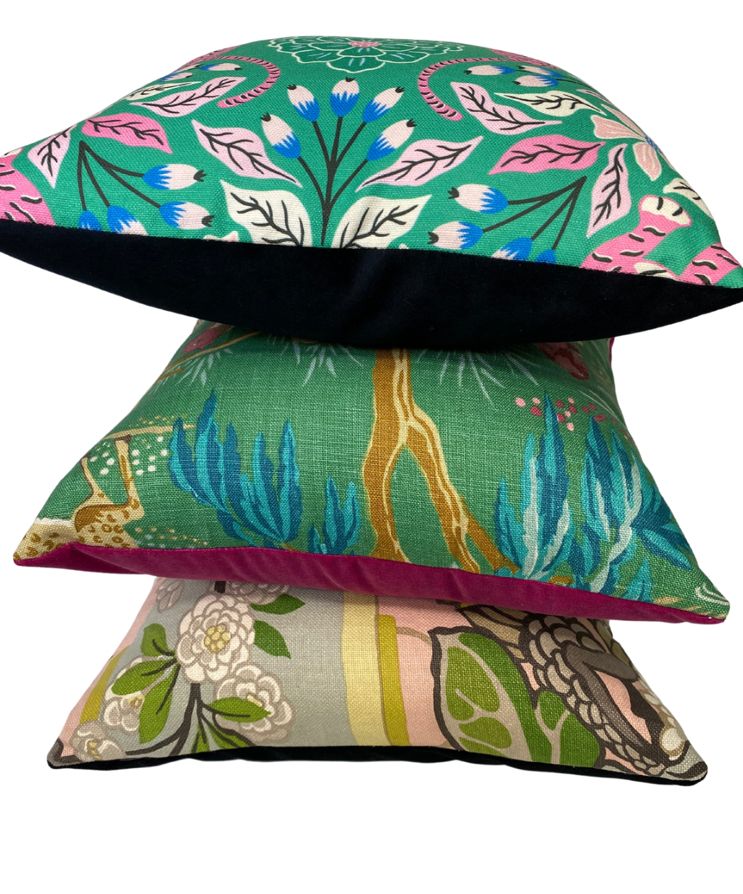 Chinoiserie Accent Pillow - Green